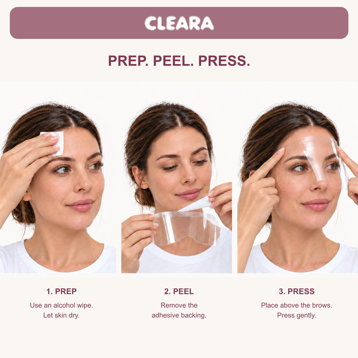 CLEARA™ - Clear Shower Visors